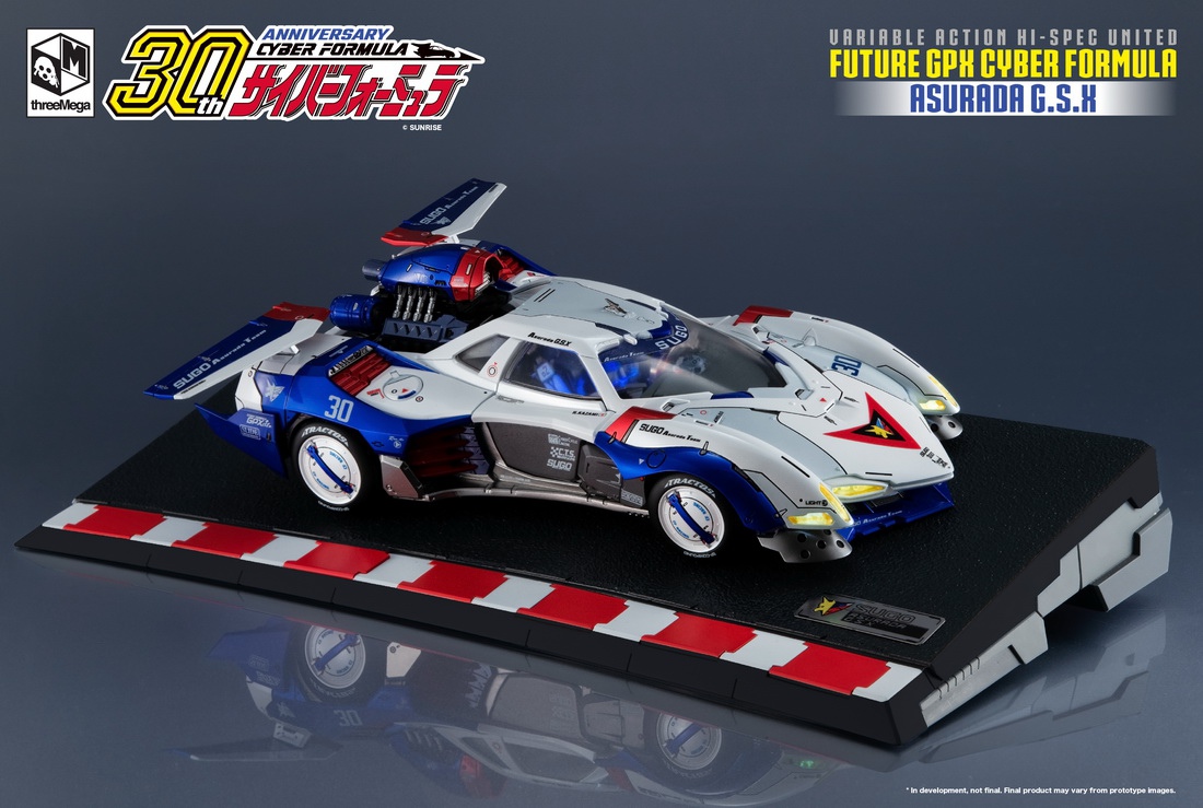 threezero 3M02890W0 1/18 VARIABLE ACTION Hi-SPEC UNITED FUTURE GPX CYBER FORMULA ASURADA G.S.X