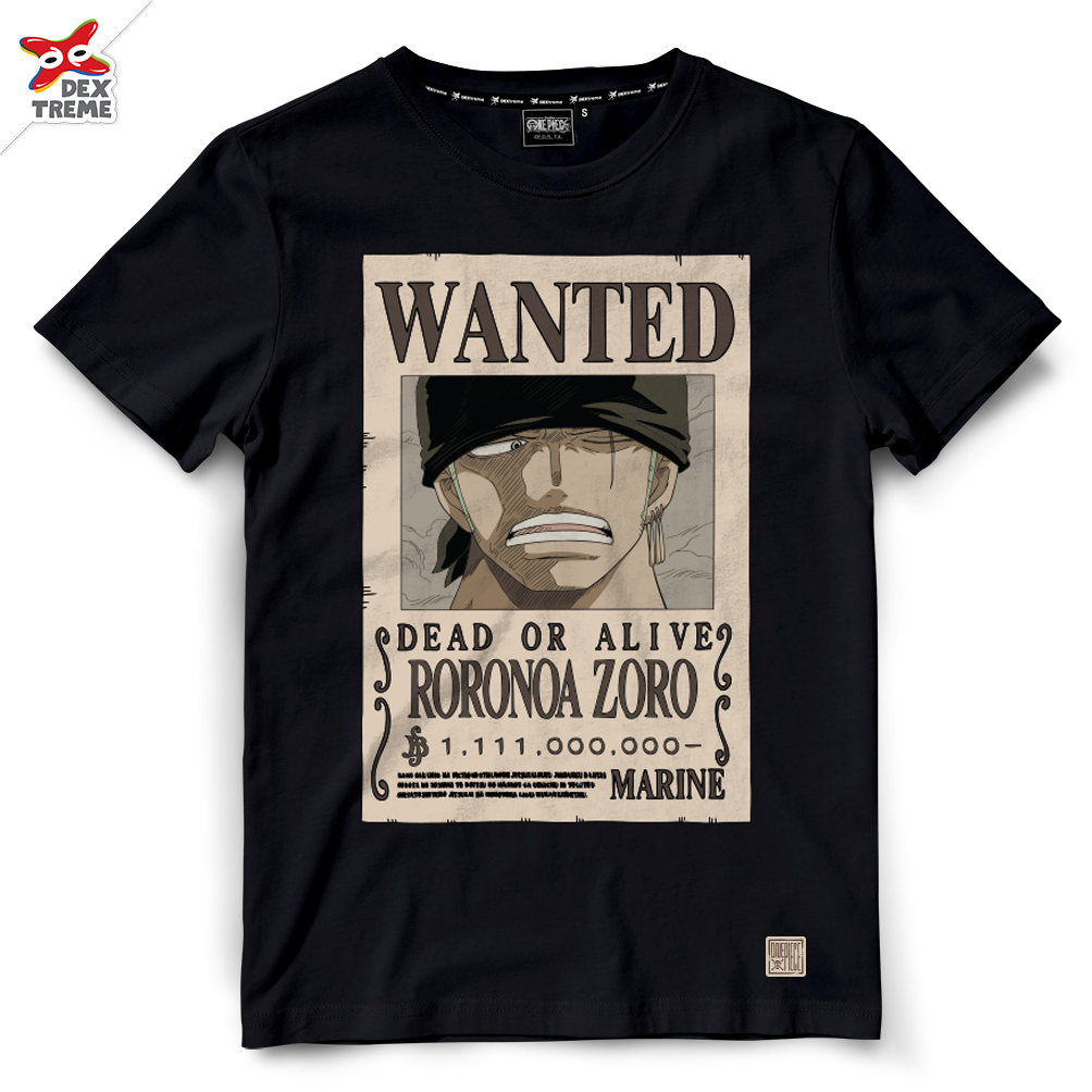 เสื้อวันพีซ Tees OP Zoro NEW WANTED