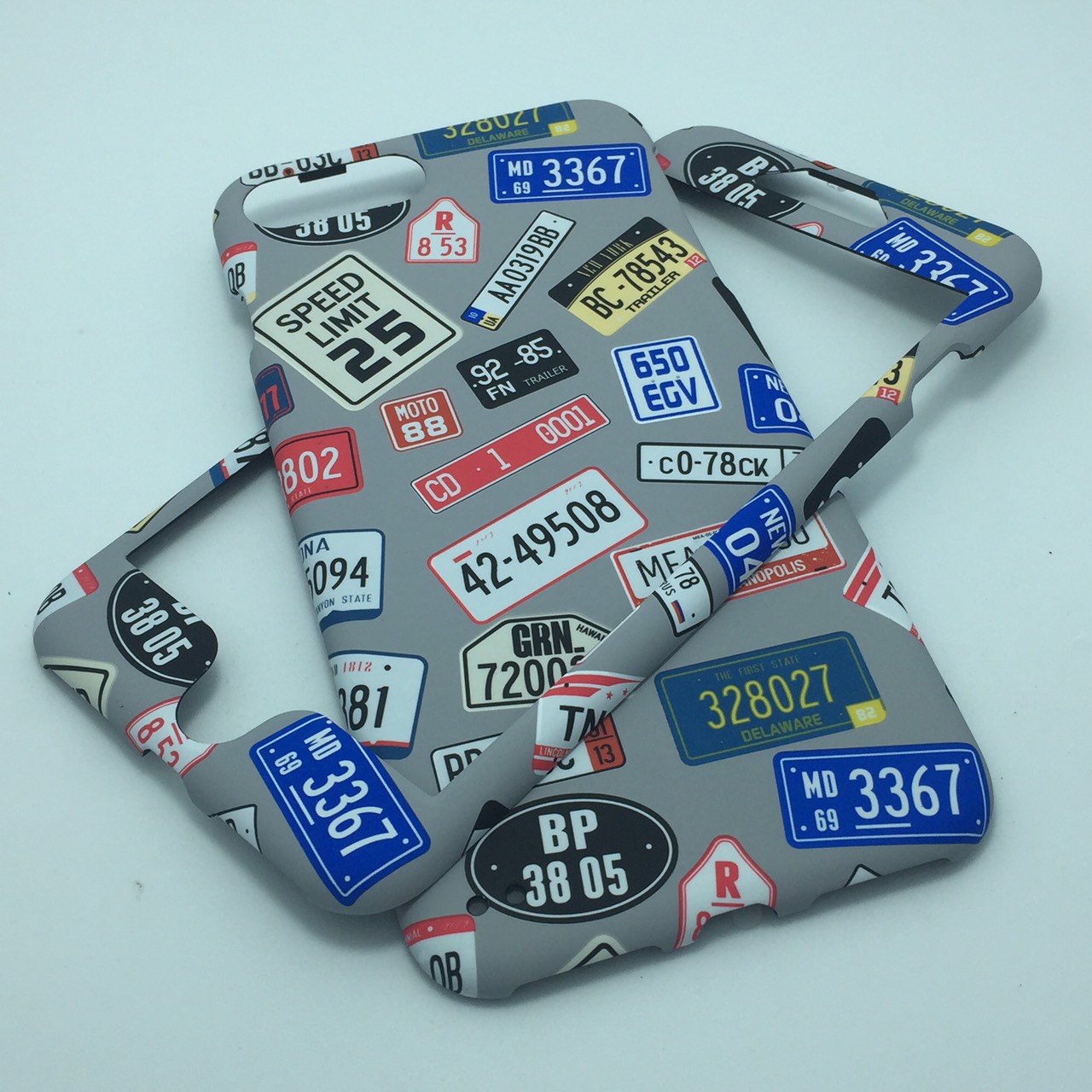 เคสคูทิส(Kutis)เคสไอโฟน7พลัส,8พลัส(ลายป้ายทะเบียน)มาใหม่ เคสประกบหน้า-หลัง เคสเรืองแสง เคสลายวินเทจ ร้านSuperhero Klongthom