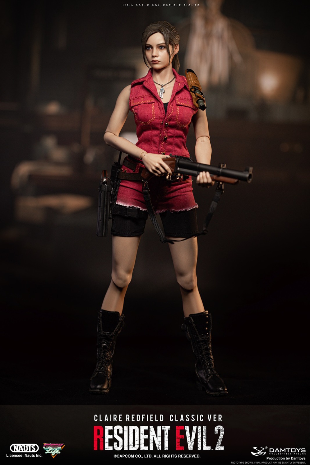 DAMTOYS DMS038 1/6 RESIDENT EVIL 2 - CLAIRE REDFIELD (CLASSIC VER)