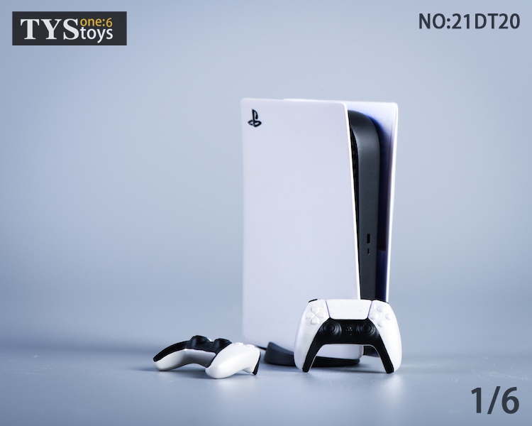 TYSTOYS 21DT20 1/6 PS5 TV Game Console Model