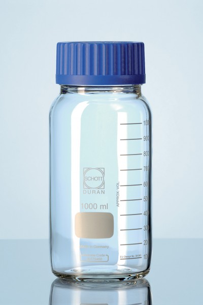 ขวดเก็บสารเคมี ขวดดูแรน ชนิดใส ชนิดปากกว้าง DURAN® GLS 80® Laboratory Bottle Wide Mouth