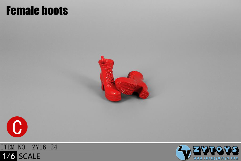 ZY Toys ZY16-23A Men's Leather Boots Black