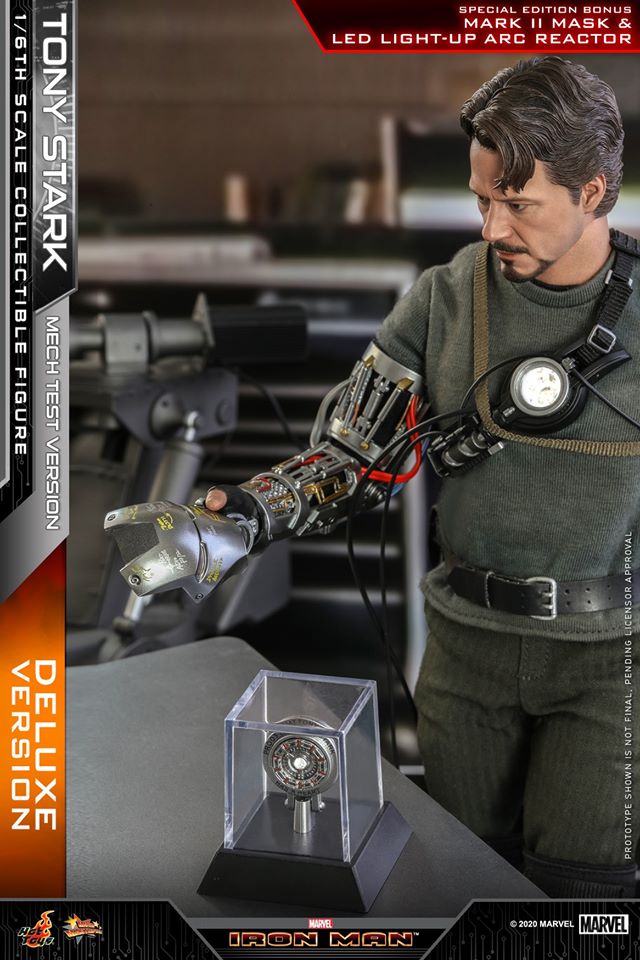 Hot Toys MMS582B 1/6 Iron Man - Tony Stark (Mech Test Version) (Deluxe Version) (Special Edition Bonus)