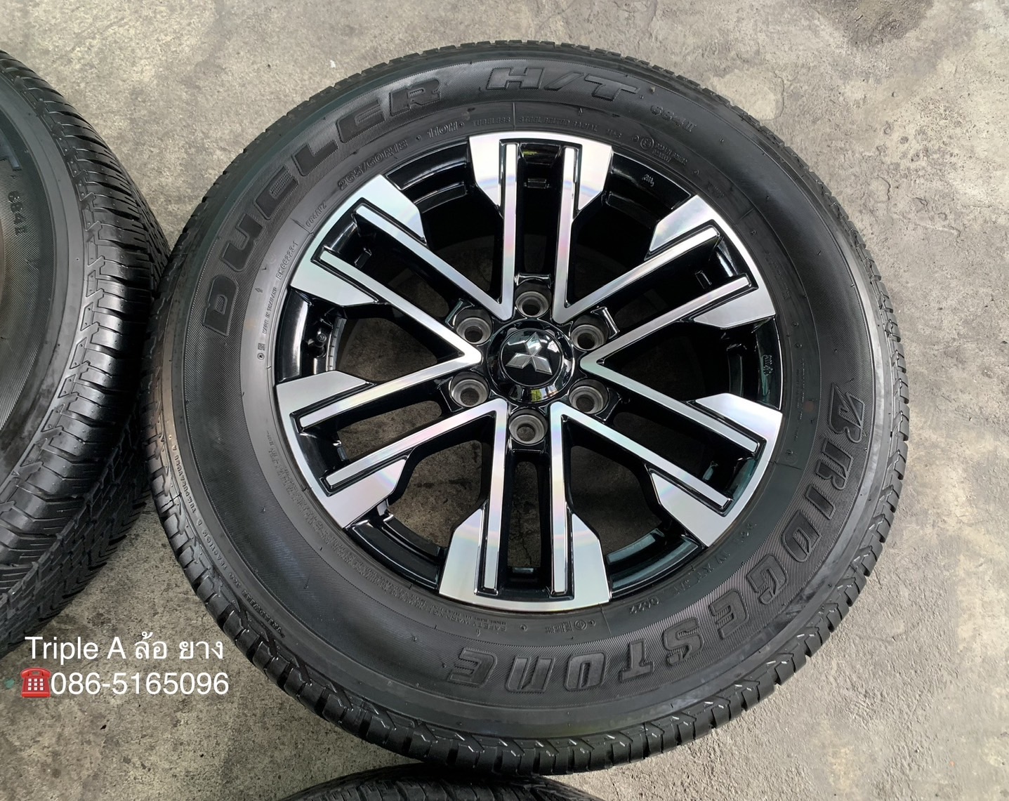 ✨ล้อแม็ก✨Mitsu Pajero รุ่นใหม่ ขอบ 18 ดำหน้าเงา พร้อมยาง 265-60-18 Bridgestone💥ปี 22💥