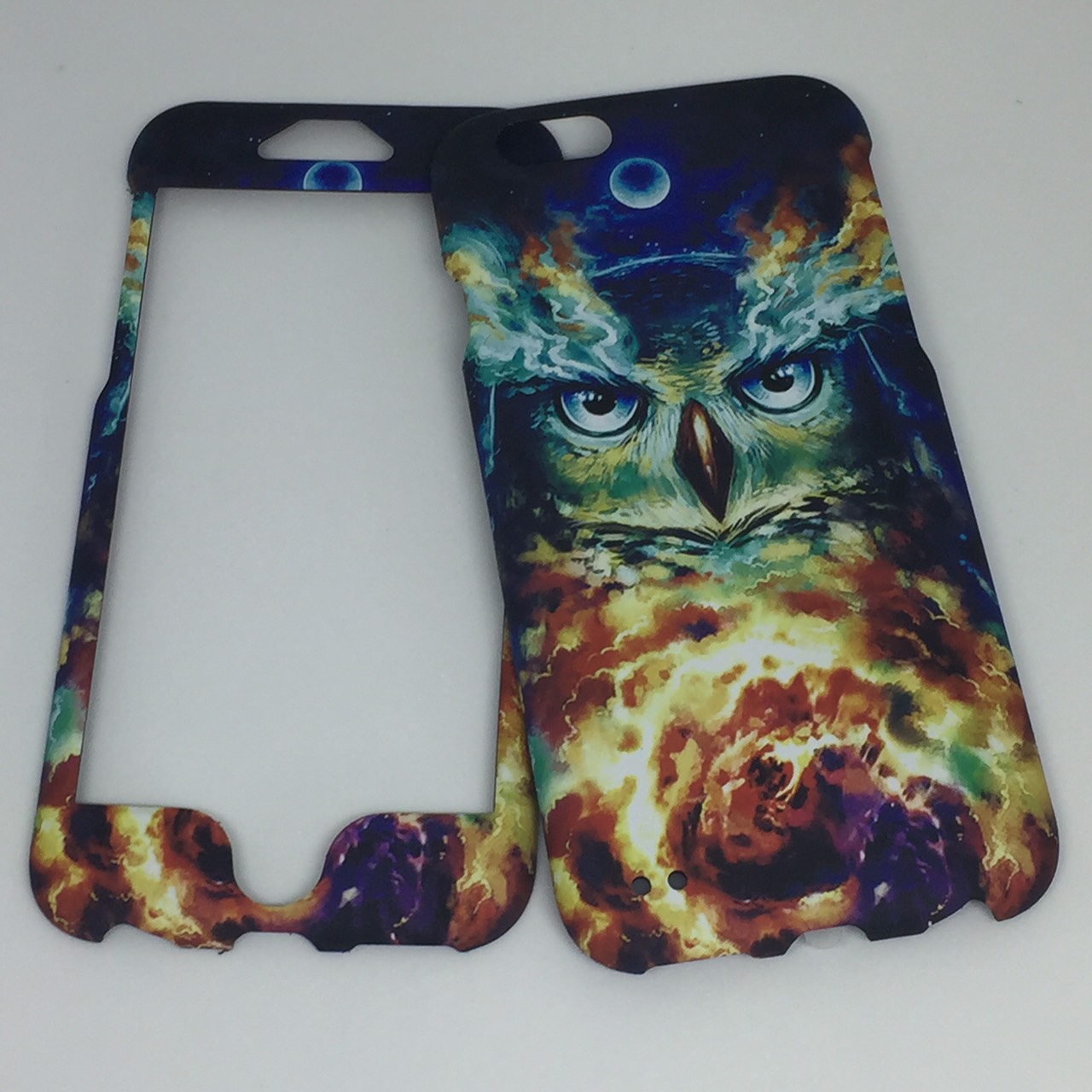 เคสคูทิส(Kutis)ไอโฟน6,6S(ลายนกในเปลวไฟ)มาใหม่ เคสประกบหน้า-หลัง เคสเรืองแสงเคสลายวินเทจ