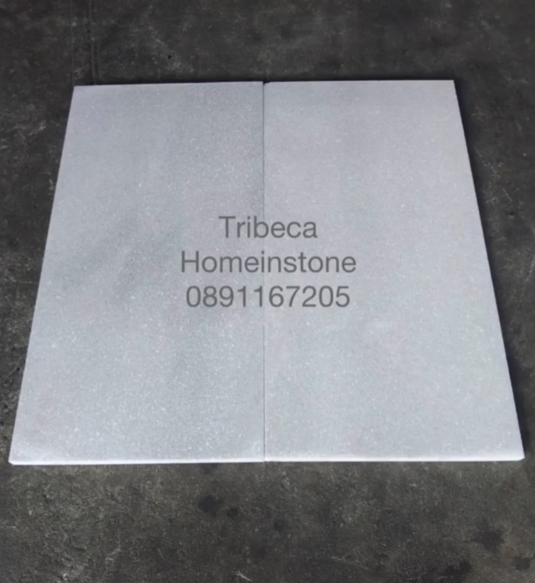 หินปูสระว่ายน้ำ white tribeca สีขาวผสมเทาอ่อนๆ