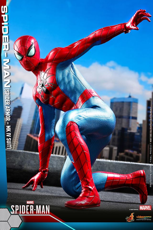 Hot Toys VGM43 Marvel's Spider-Man 16 Spider-Man (Spider Armor - MK IV Suit)