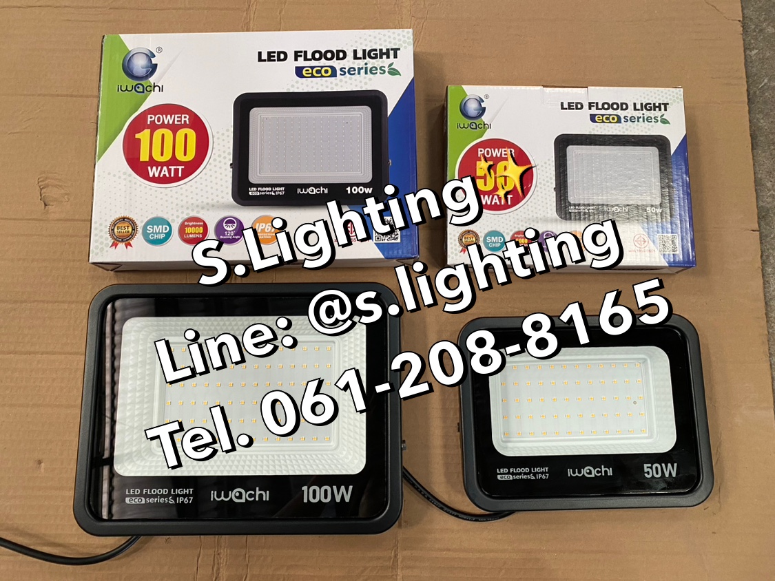 สปอร์ตไลท์ LED Flood Light Eco 100w แสงขาว