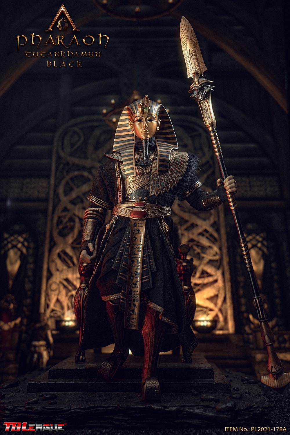 TBLeague PL2021-178A 1/6 Pharaoh Tutankhamun (Black)