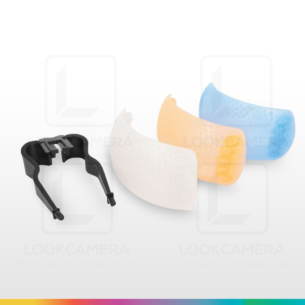 3 Color Pop-up Flash Diffuser อุปกรณ์ช่วยกระจายแสงแฟลชหัวกล้อง