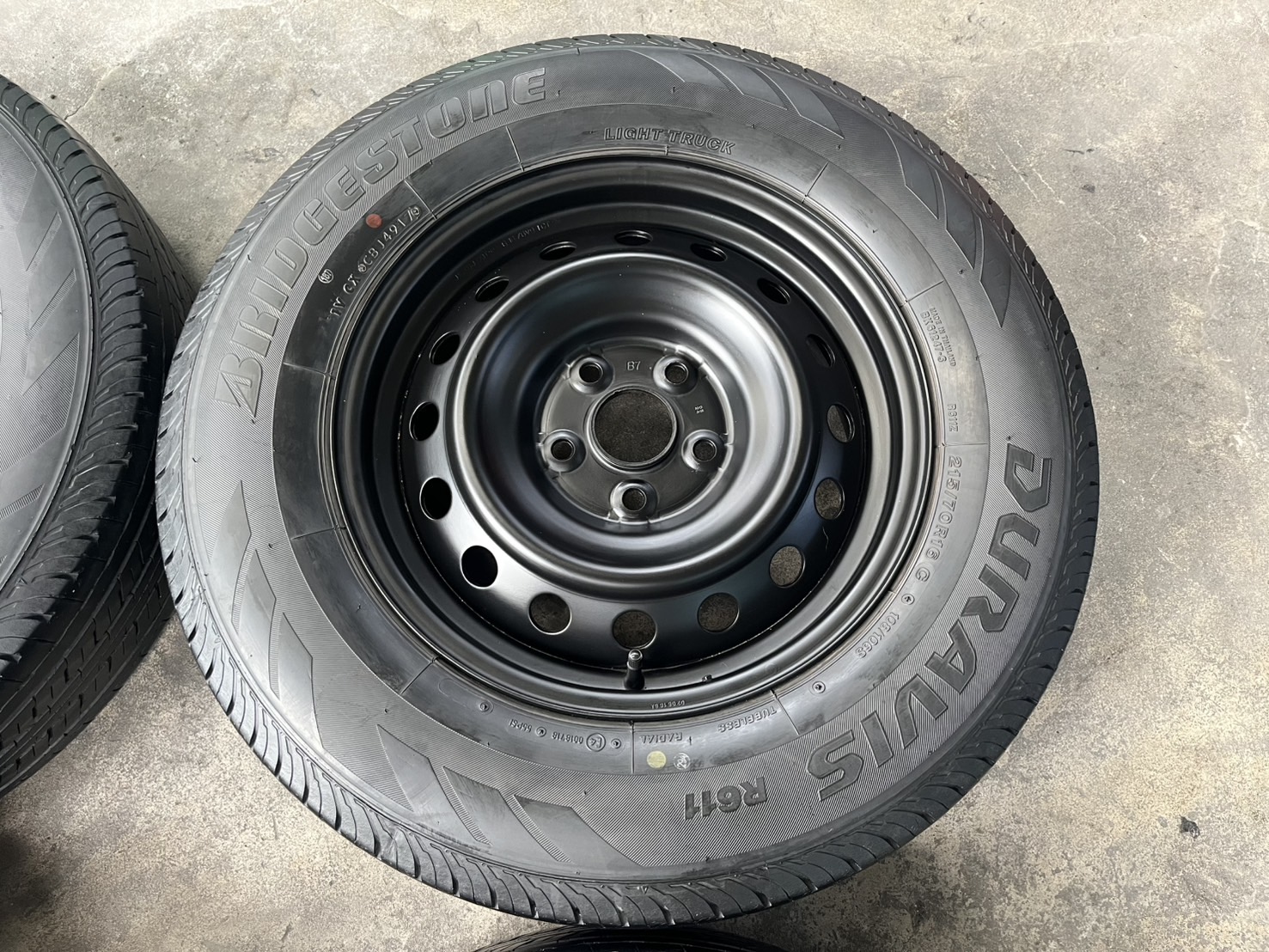 ✨ล้อกระทะแถมยาง✨5รู114 Toyota ขอบ 16 สีดำ