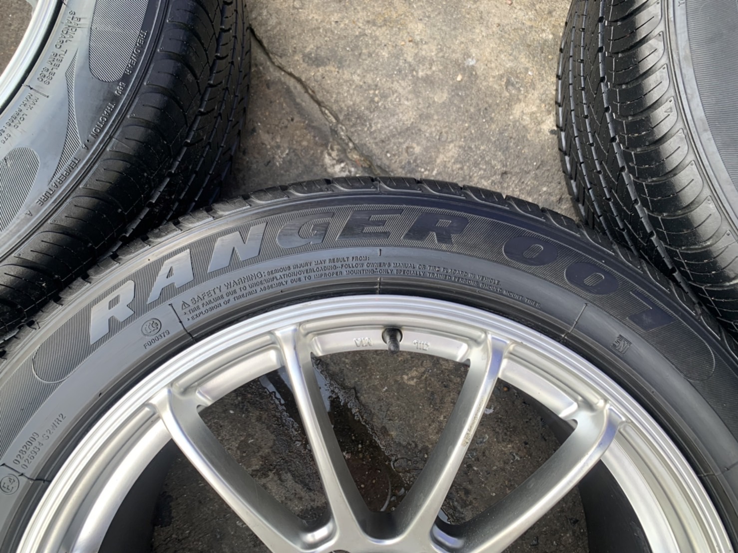 ✨ล้อแม็ก 6รู139✨Advan RS ขอบ 20 สีบอร์นไฮเปอร์ พร้อมยาง 265-50-20 THUNDERER ปลายปี 19