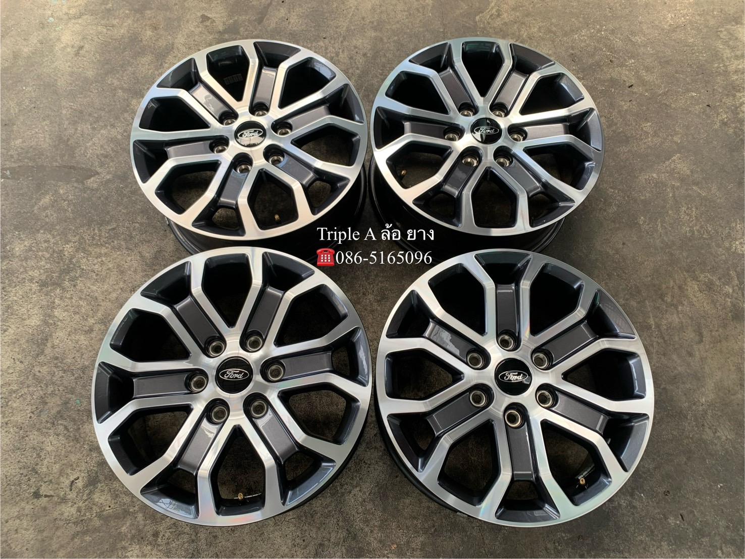 ✨ล้อแม็กป้ายแดง✨Ford Everest รุ่นใหม่ล่าสุด ขอบ 18 เทาหน้าเงา💖สวยกริ๊บ💖