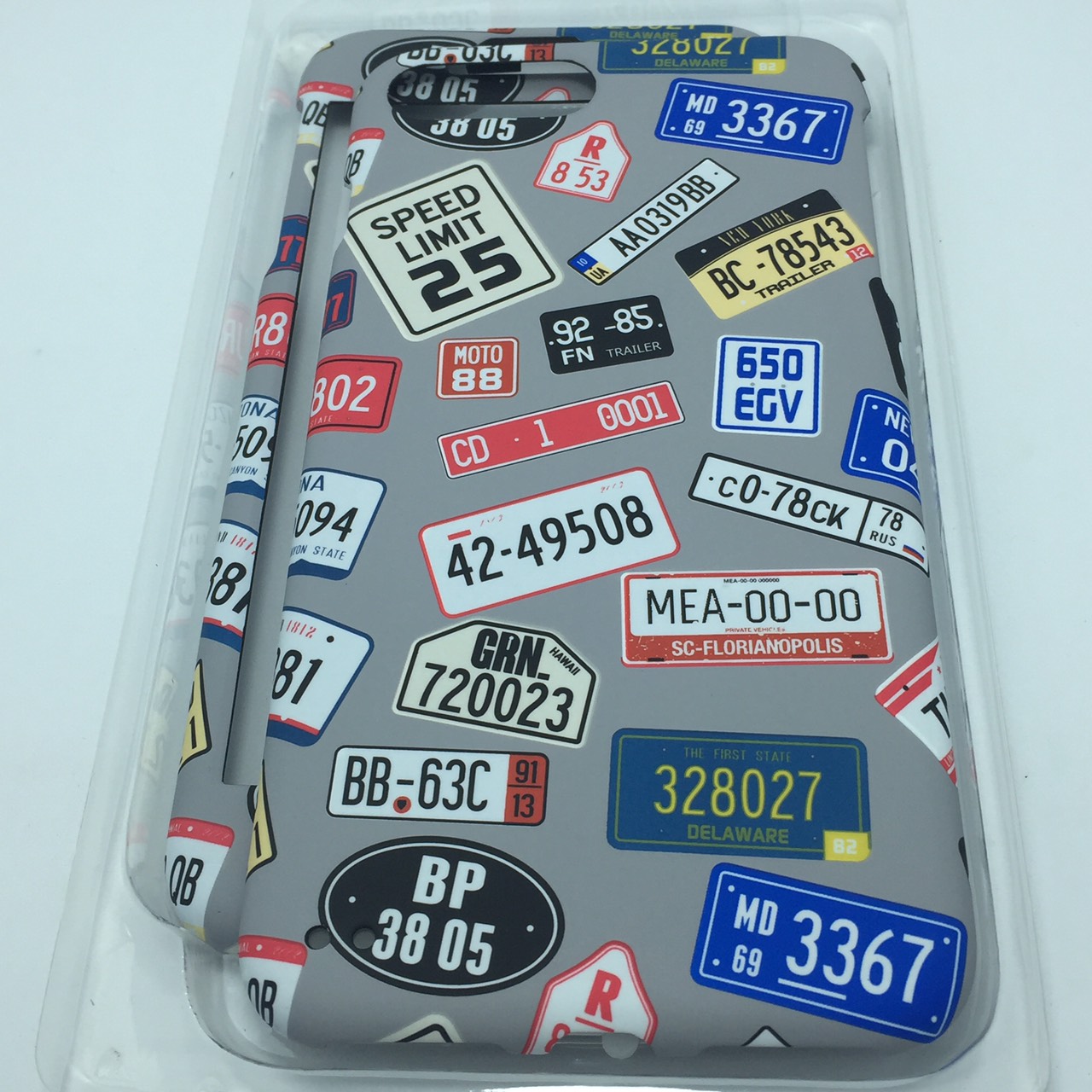 เคสคูทิส(Kutis)เคสไอโฟน7พลัส,8พลัส(ลายป้ายทะเบียน)มาใหม่ เคสประกบหน้า-หลัง เคสเรืองแสง เคสลายวินเทจ ร้านSuperhero Klongthom