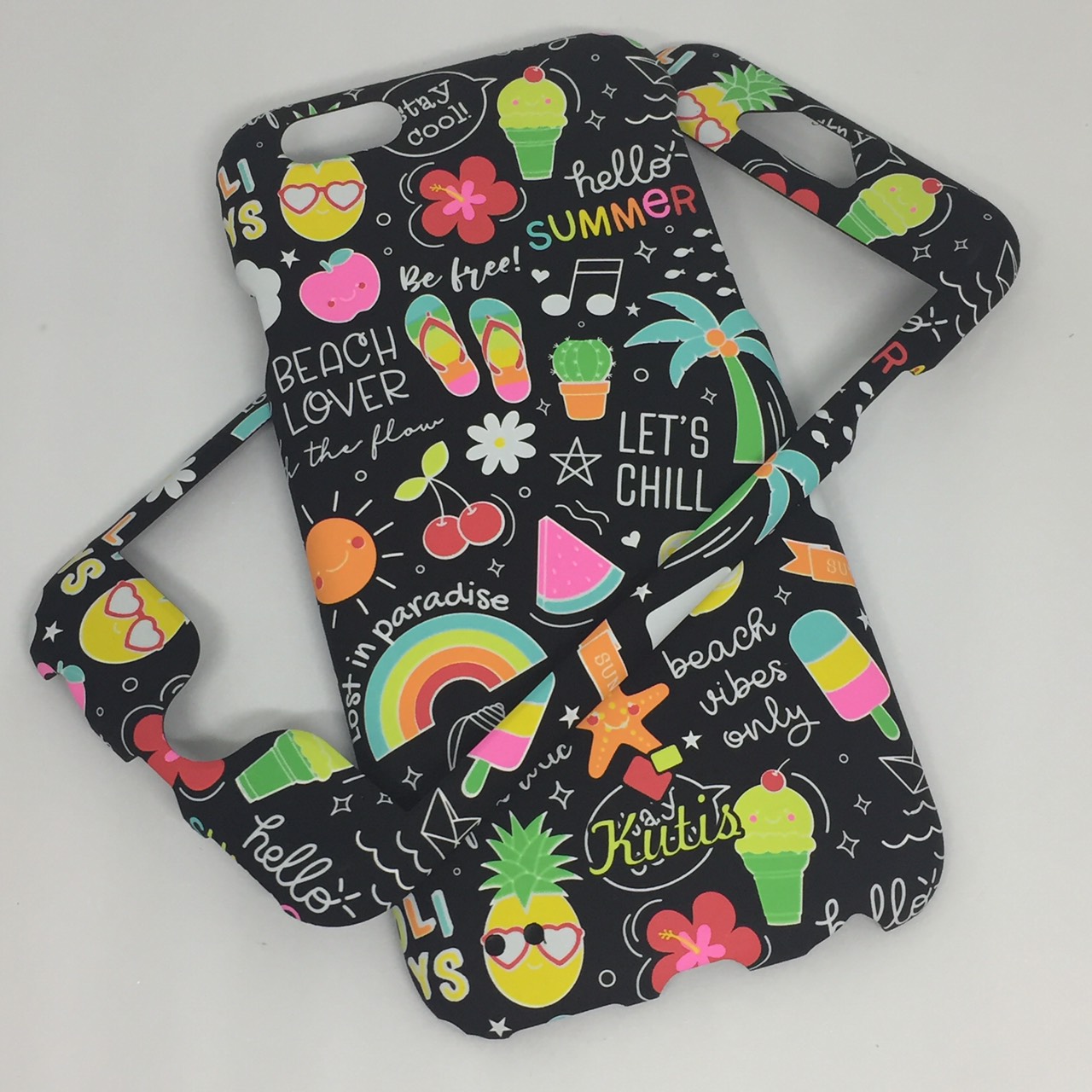 เคสคูทิส(Kutis)ไอโฟน6,6S(ลายHello Summer)มาใหม่ เคสประกบหน้า-หลัง เคสเรืองแสงเคสลายวินเทจ ร้านSuperhero Klongthom