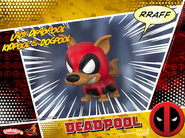 HOT TOYS COSB486 LADY DEADPOOL, KIDPOOL & DOGPOOL COSBABY (S) SET