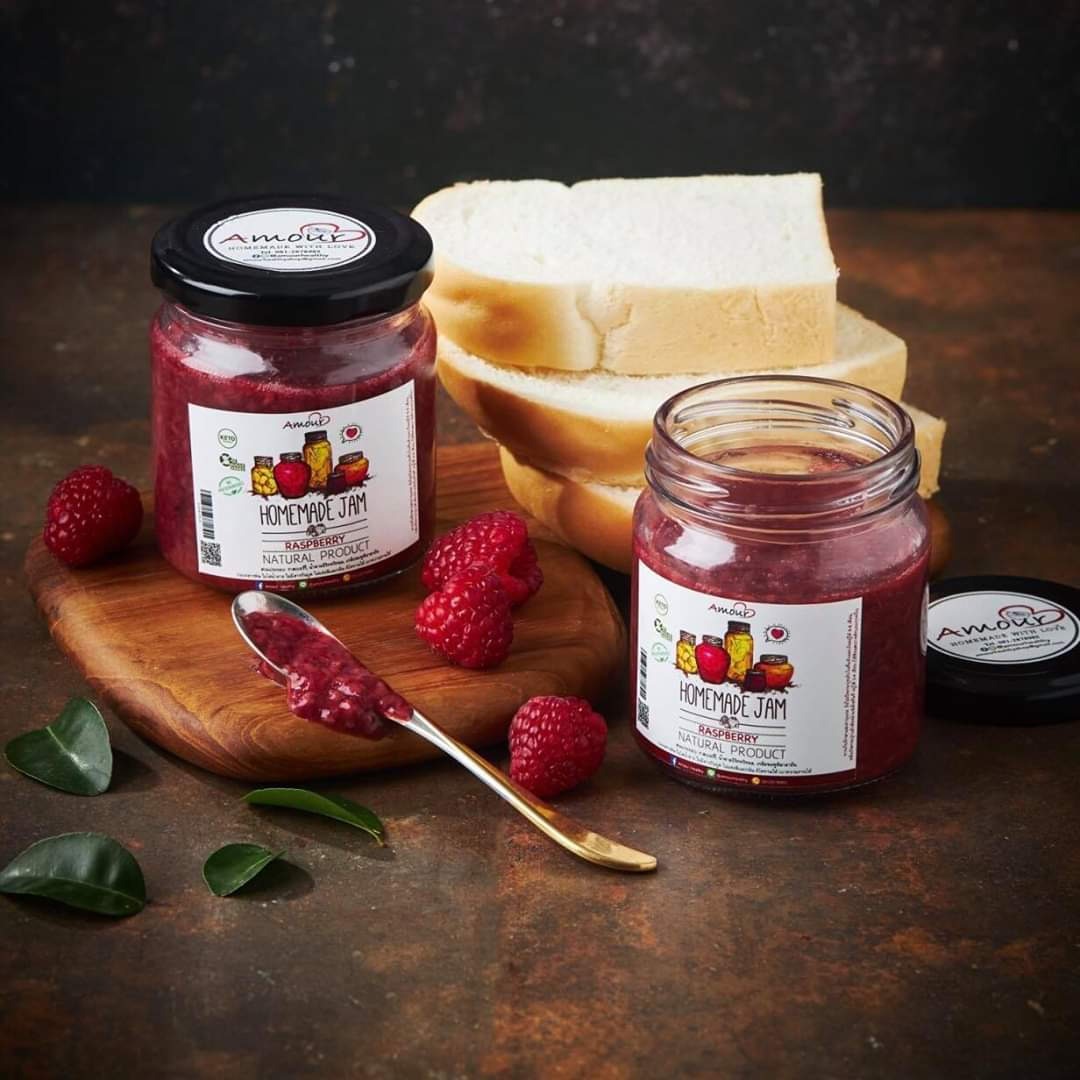 แยมทาขนมปัง และ เนยทาขนมปัง yam amour healthy แยม เนย