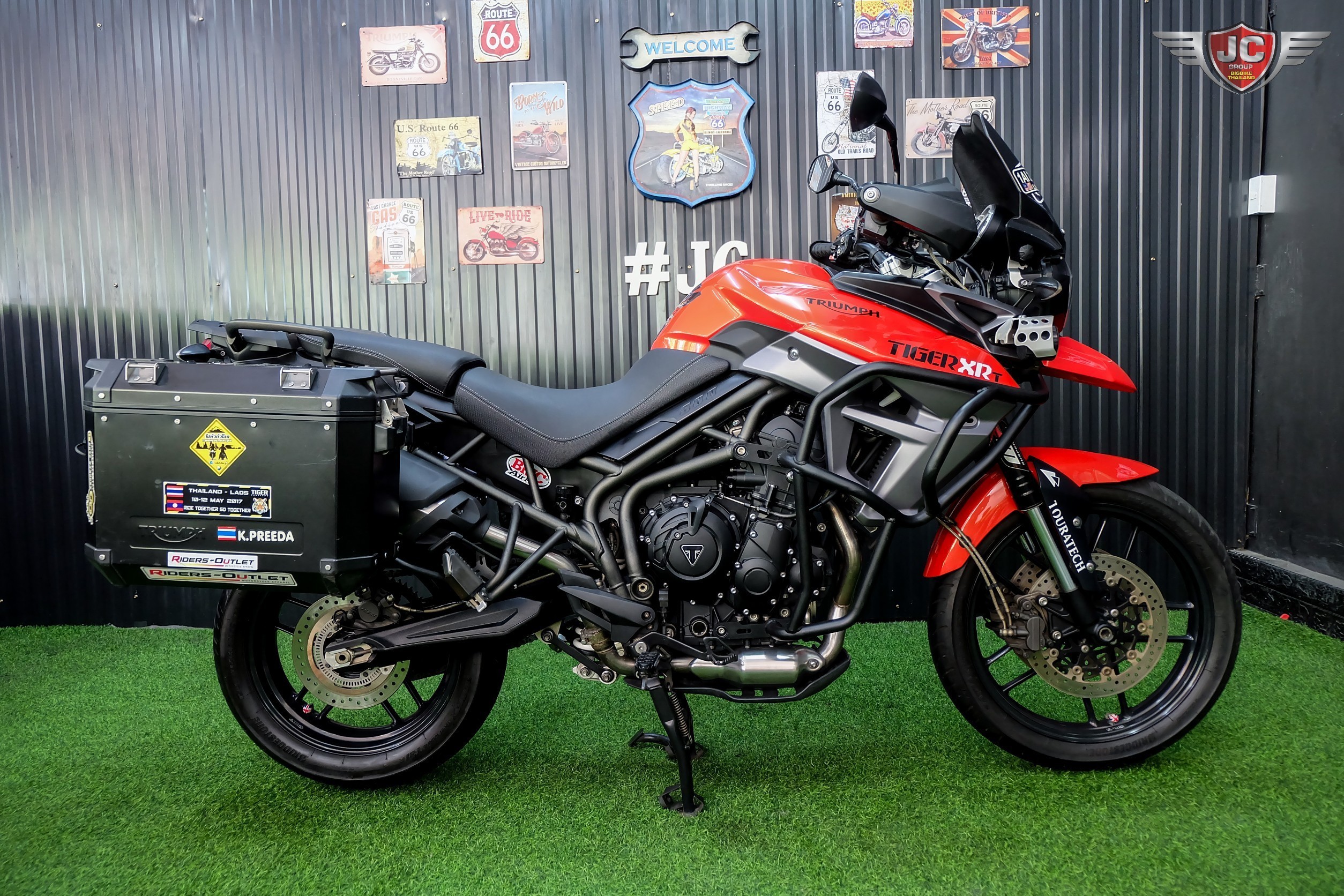 🐯 เสือส้มมาแล้ววว....เอาใจสาย Touring กันหน่อย 🤗 Tiger800XRT จดปี2017 Top สุดในรุ่นล้อแม็ค‼️