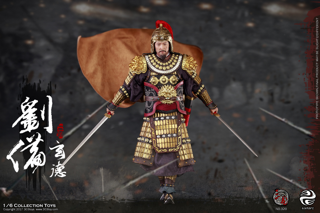 303TOYS NO.320 220 120 THREE KINGDOMS SERIES - LIU BEI A.K.A XUANDE (ARMED VERSION)