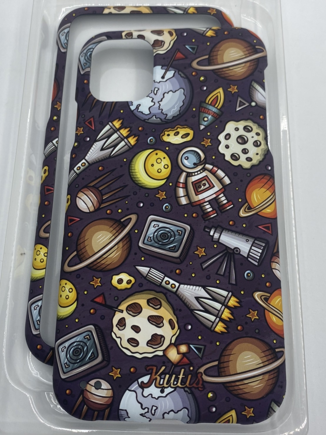 เคสคูทิส(Kutis)เคสไอโฟน11G(ลายรวมดาวอวกาศ)มาใหม่ เคสประกบหน้า-หลัง เคสเรืองแสง เคสลายวินเทจ ร้านSuperhero Klongthom