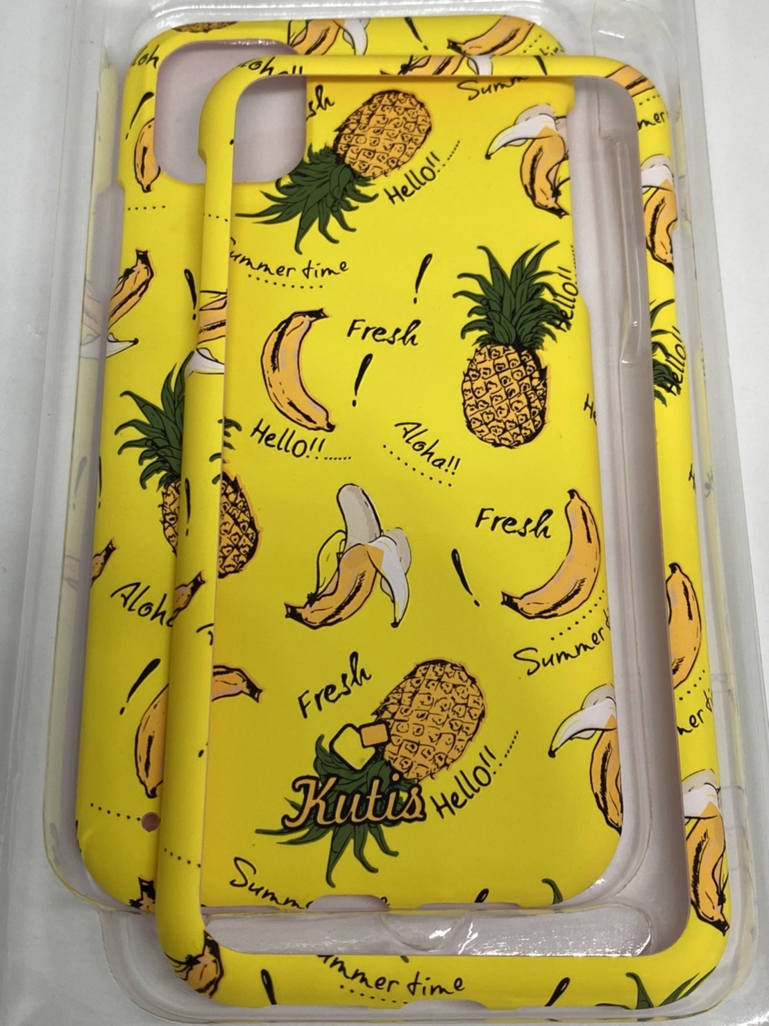 เคสคูทิส(Kutis)เคสไอโฟน11G(ลายกล้วยกับสัปปะรด)มาใหม่ เคสประกบหน้า-หลัง เคสเรืองแสง เคสลายวินเทจ ร้านSuperhero Klongthom