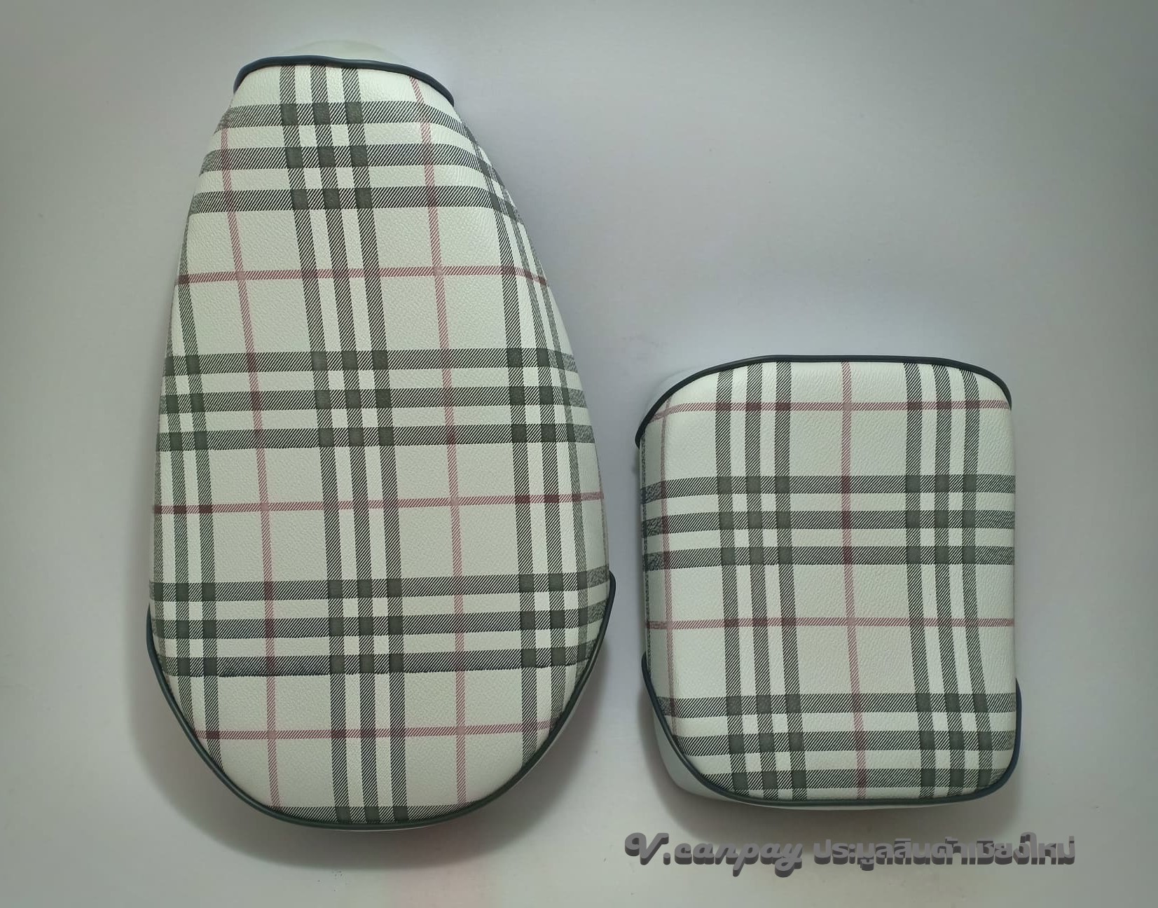 เบาะ 2 ตอนสำหรับมอเตอร์ไซด์ฮอนด้าซี70 K2 ถังรวม (ลายสก๊อต) C