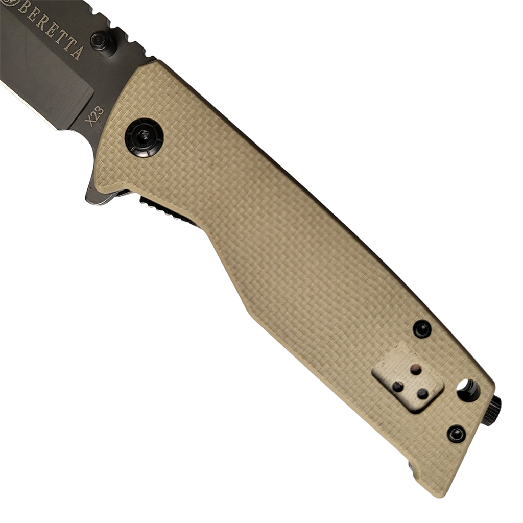 มีดพับ Beretta X23 ขนาด 7.9 นิ้ว (20 ซม.) - ด้ามสีน้ำตาล