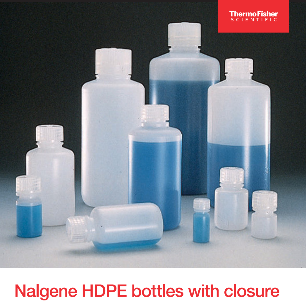 ขวดพลาสติก HPDE, Wide-Mouth Bottle, HDPE ยี่ห้อ Nalgene, USA