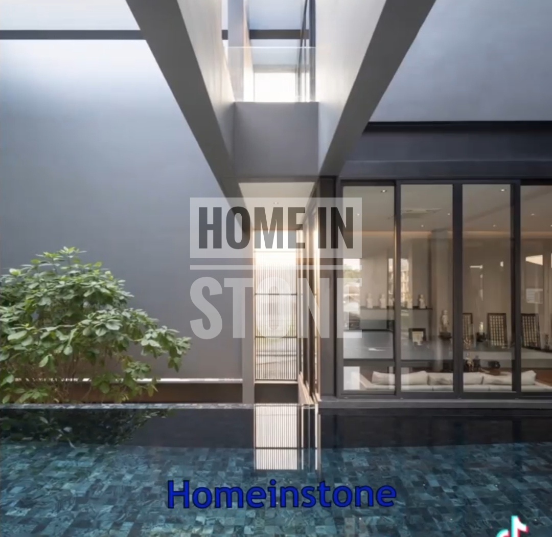 Silver grey polish 10x10 for pool