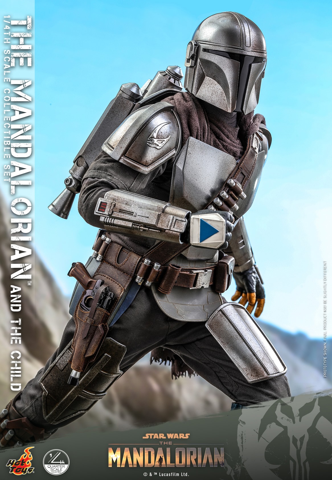 Hot Toys QS016 1/4 Star Wars™ The Mandalorian™ - The Mandalorian & The Child