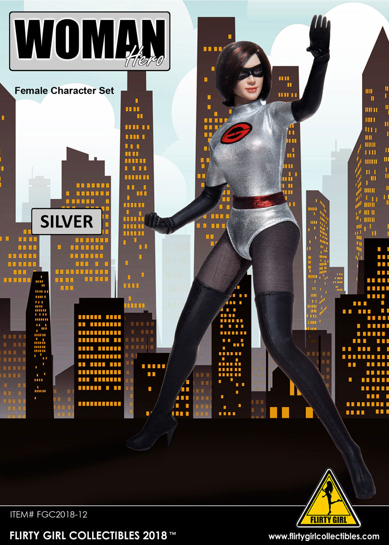 Flirty Girl Collectibles FGC2018-10 / FGC2018-11 / FGC2018-12 Woman Hero - Female Character Set