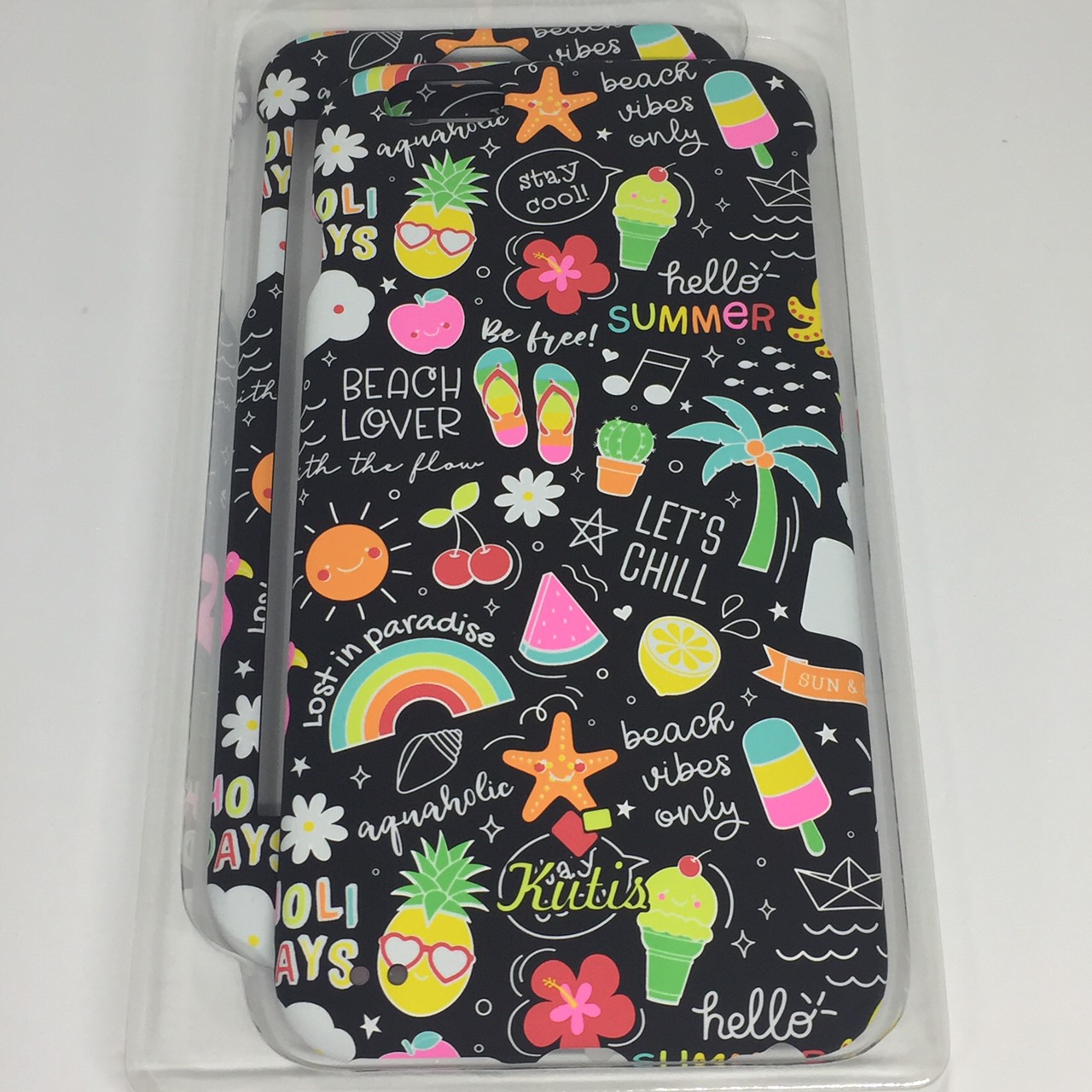 เคสคูทิส(Kutis)ไอโฟน6พลัส,6Sพลัส(ลายHello Summer)มาใหม่ เคสประกบหน้า-หลัง เคสเรืองแสง เคสลายวินเทจ ร้านSuperhero Klongthom