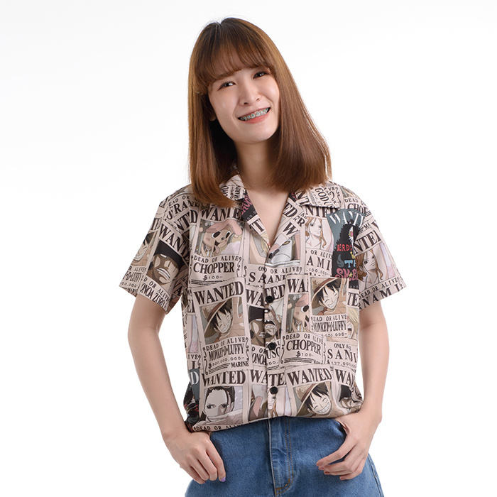เสื้อฮาวายวันพีซ Hawaii shirt One Piece Wanted
