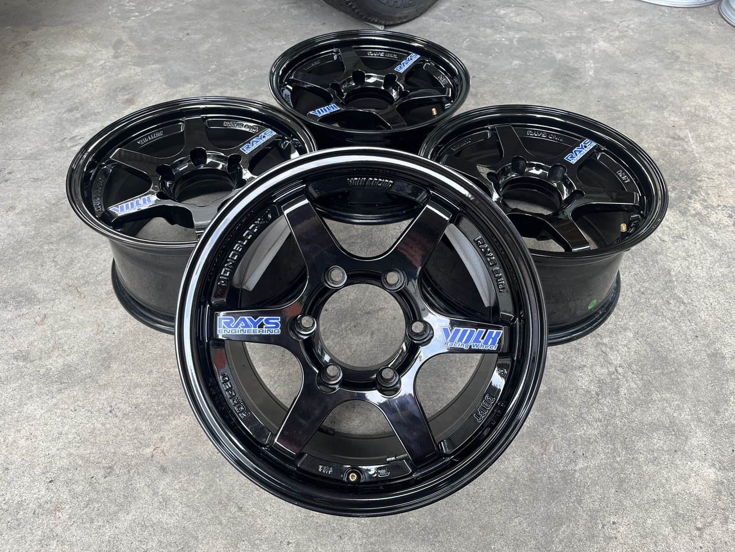 ✨ล้อแม็ก✨6รู139 TE37 DRIFT ขอบ 15 สีดำ💖สวยมาก💖