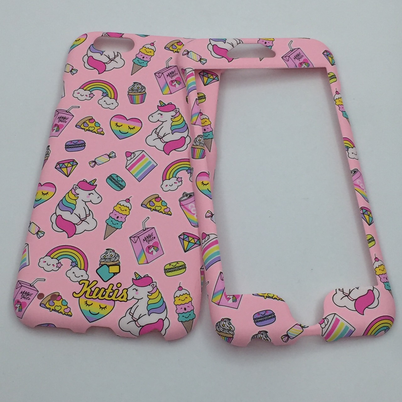 เคสคูทิส(Kutis)เคสไอโฟน6,6S(ลายยูนิคอร์นนั่งเมฆ)มาใหม่ เคสประกบหน้า-หลัง เคสเรืองแสง เคสลายวินเทจ ร้านSuperhero Klongthom