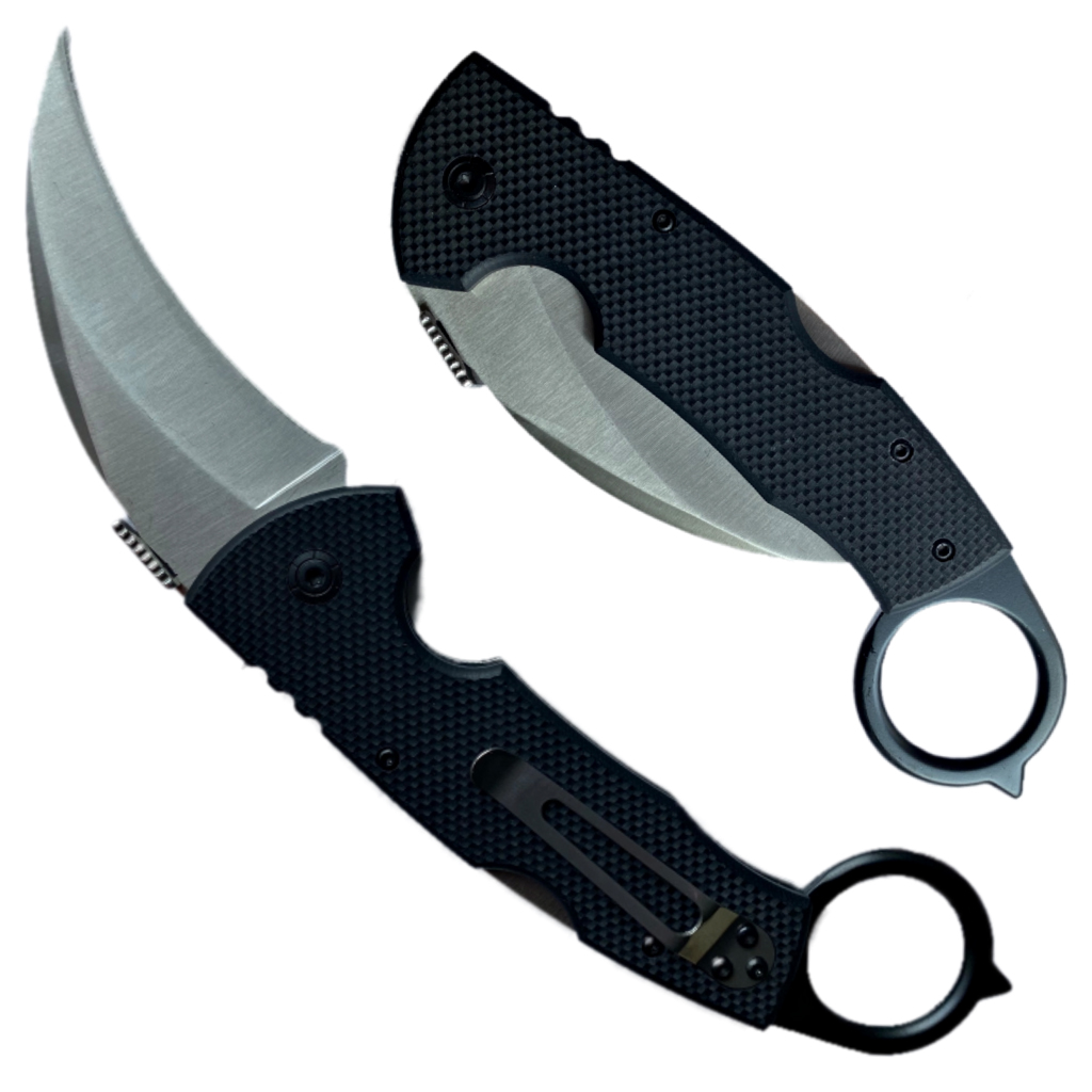 มีดพับ มีดคารัมบิต Tiger Claw Karambit Knives ขนาด 9.1 นิ้ว (23.2 ซม.)