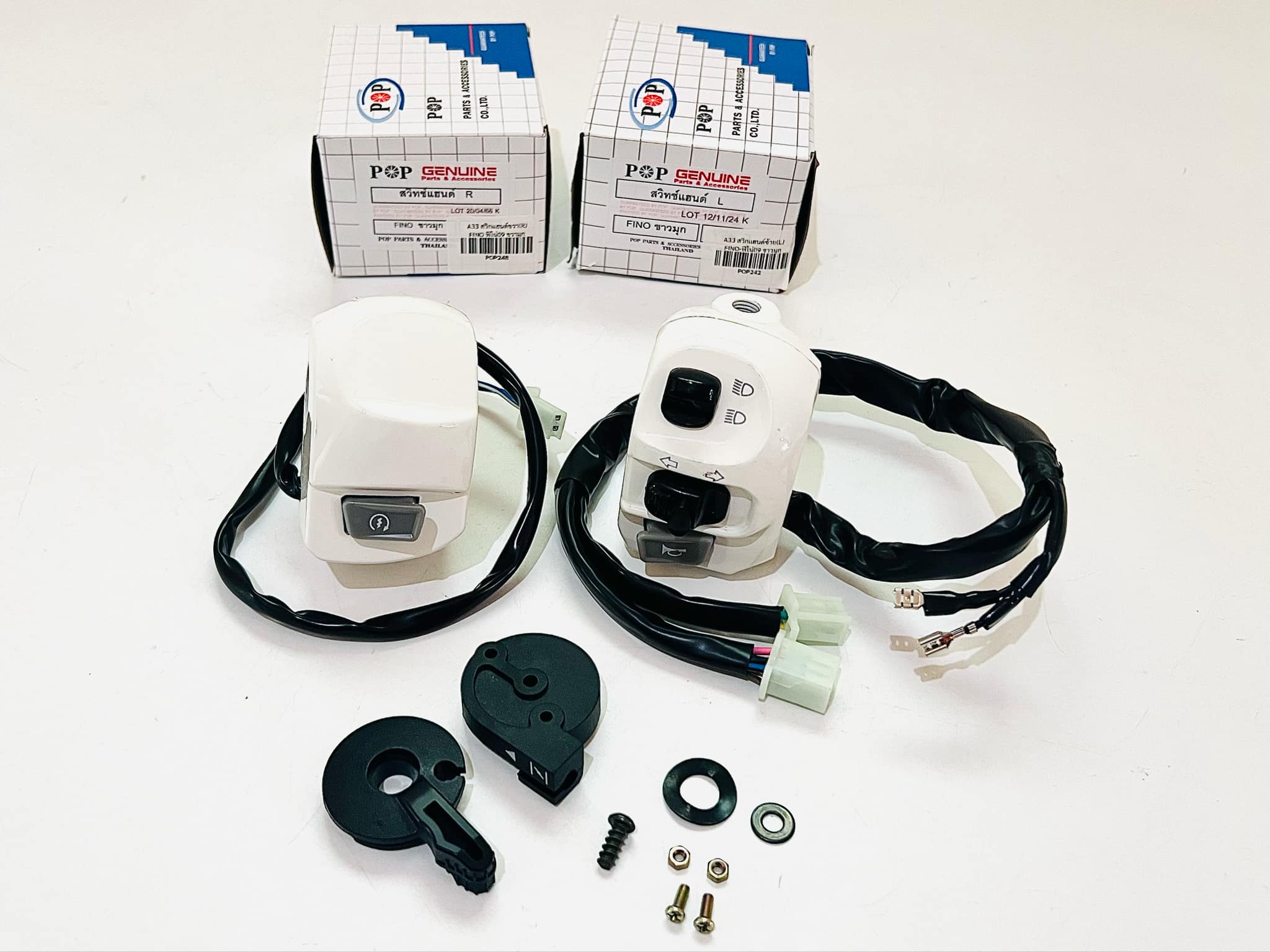 สวิทแฮนด์ ฟีโน่ Fino ซ้าย+ขวา สตาร์ทเท้า 1 คู่ เลือกสีได้เลย A33