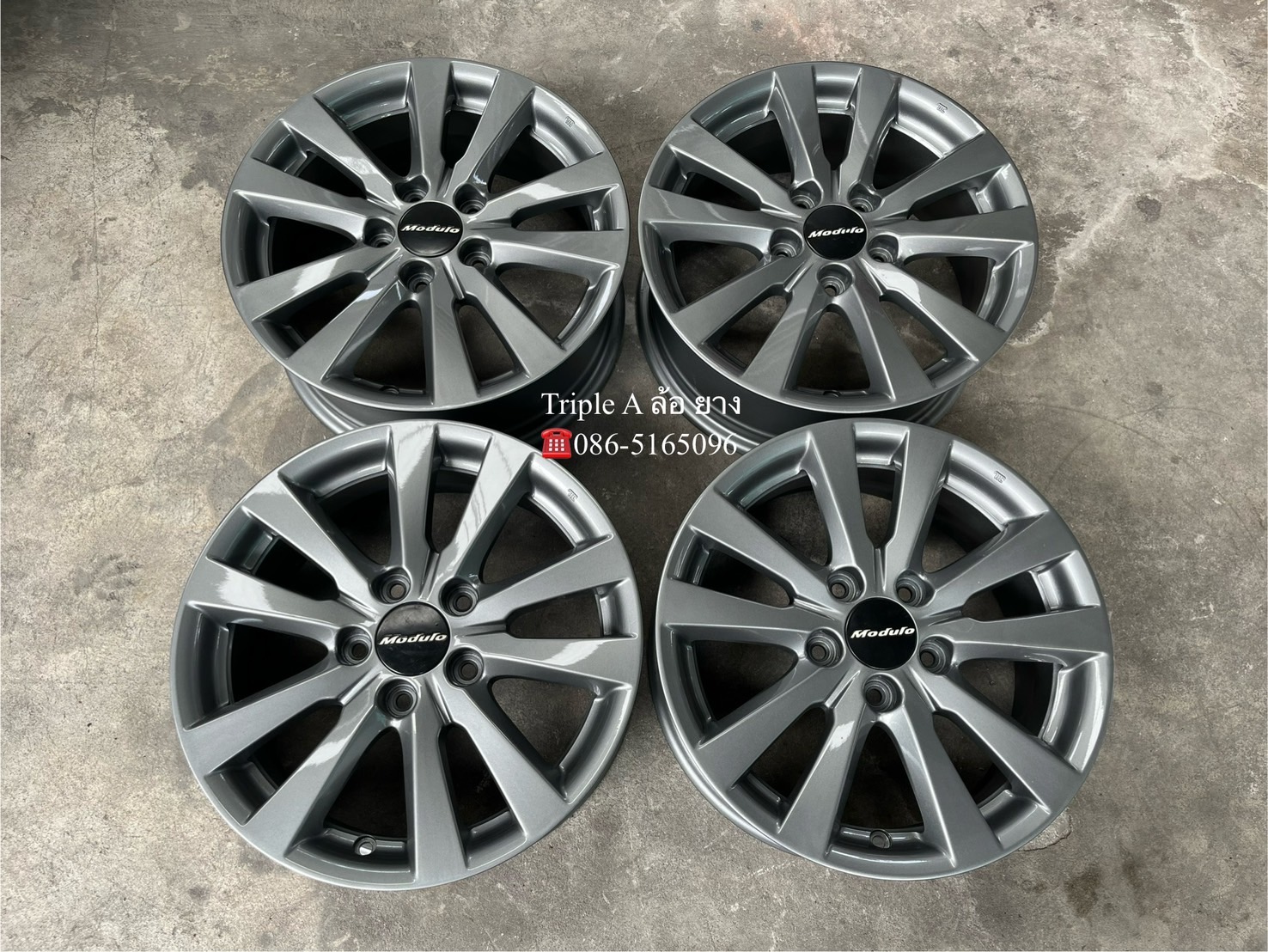 ✨ล้อแม็ก✨Honda Civic Modulo ขอบ 16 สีเทา💖สวยกริ๊บ💖