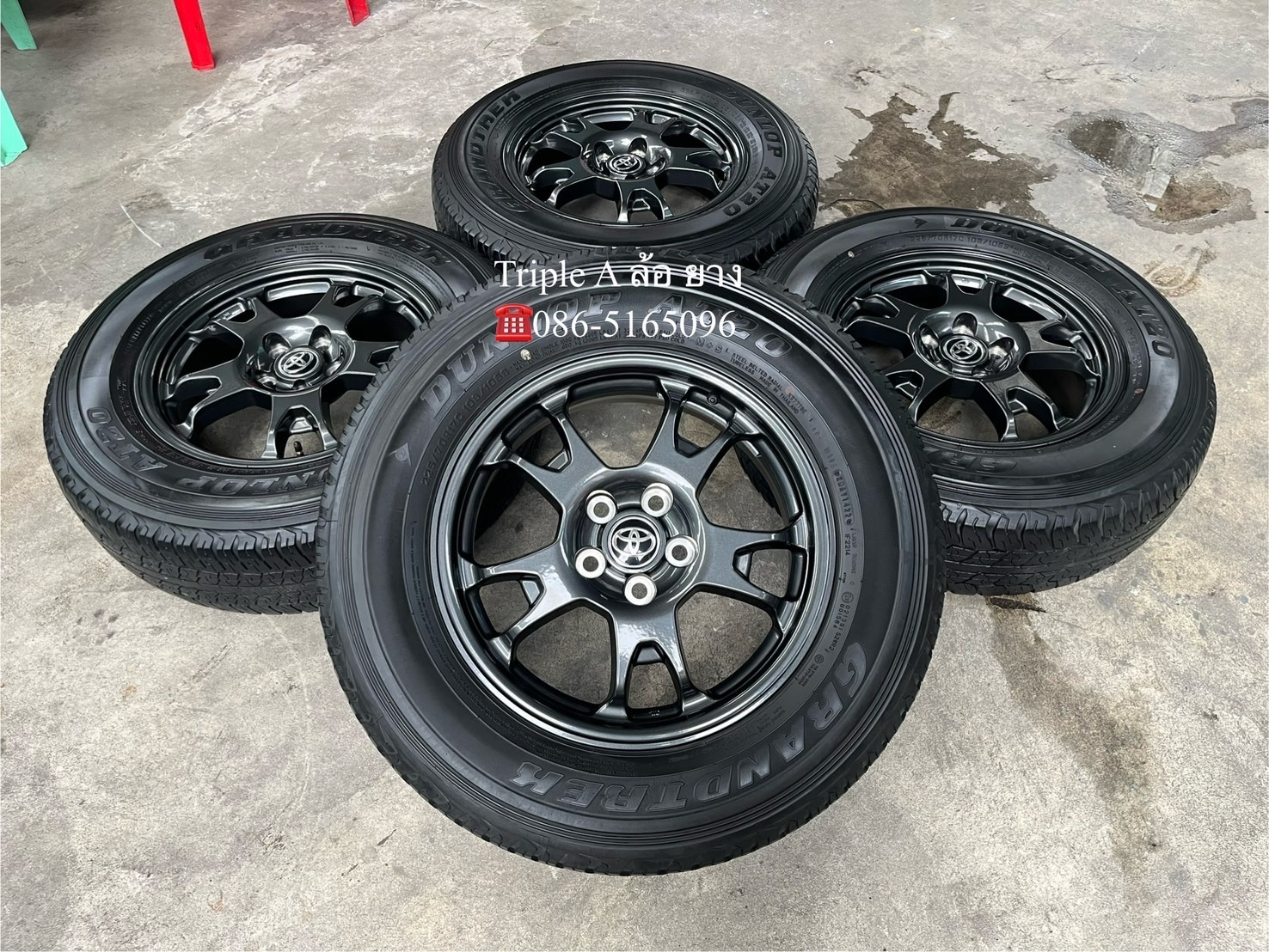 ✨ล้อแม็กป้ายแดง✨Toyota Revo Z Edition 60 ปี ขอบ 17 พร้อมยางป้ายแดง 225-70-17 Dunlop♨ปลายปี 24♨