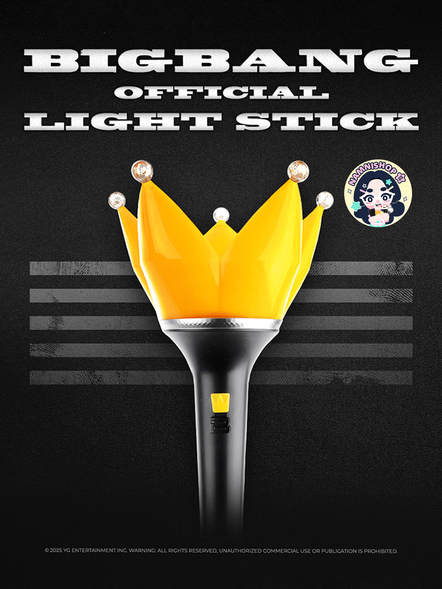 [PRE] BIGBANG OFFICIAL LIGHT STICK V.4 (Black)