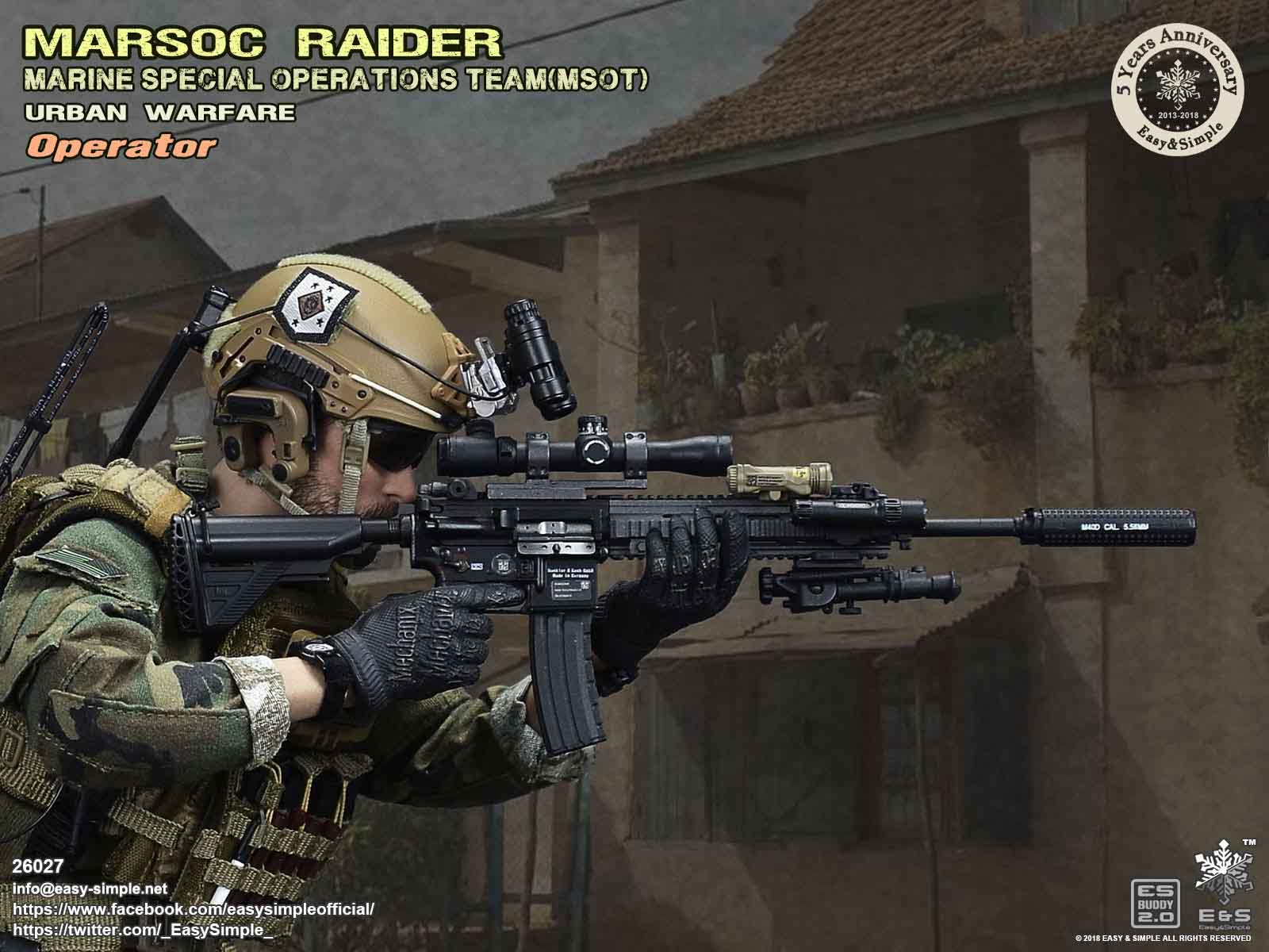 Easy&Simple 26027 MARSOC Raider Urban Warfare Operator (5 Years Anniversary)