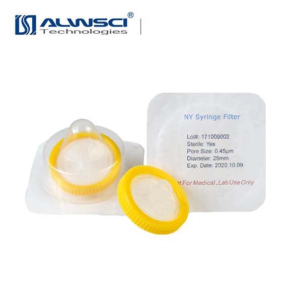 Sterile Nylon Syringe Filter with Outer Ring