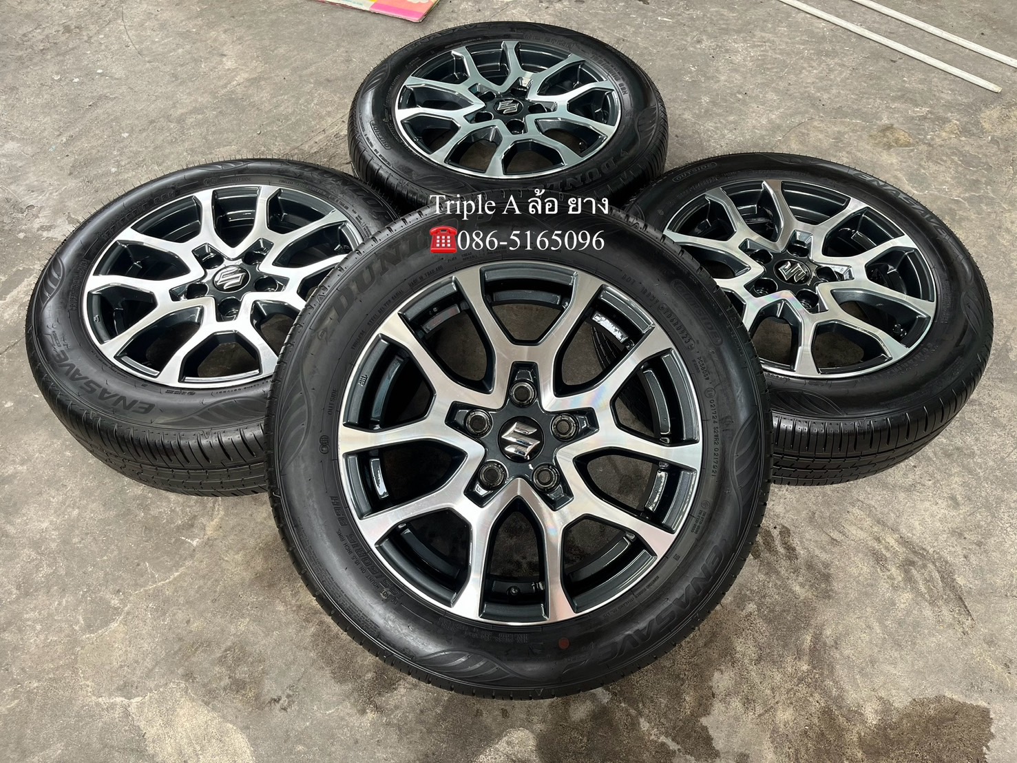 ✨ล้อแม็กพร้อมยาง 5รู114✨Suzuki XL7 ขอบ 16 เทาหน้าเงา💖สวยกริ๊บ💖