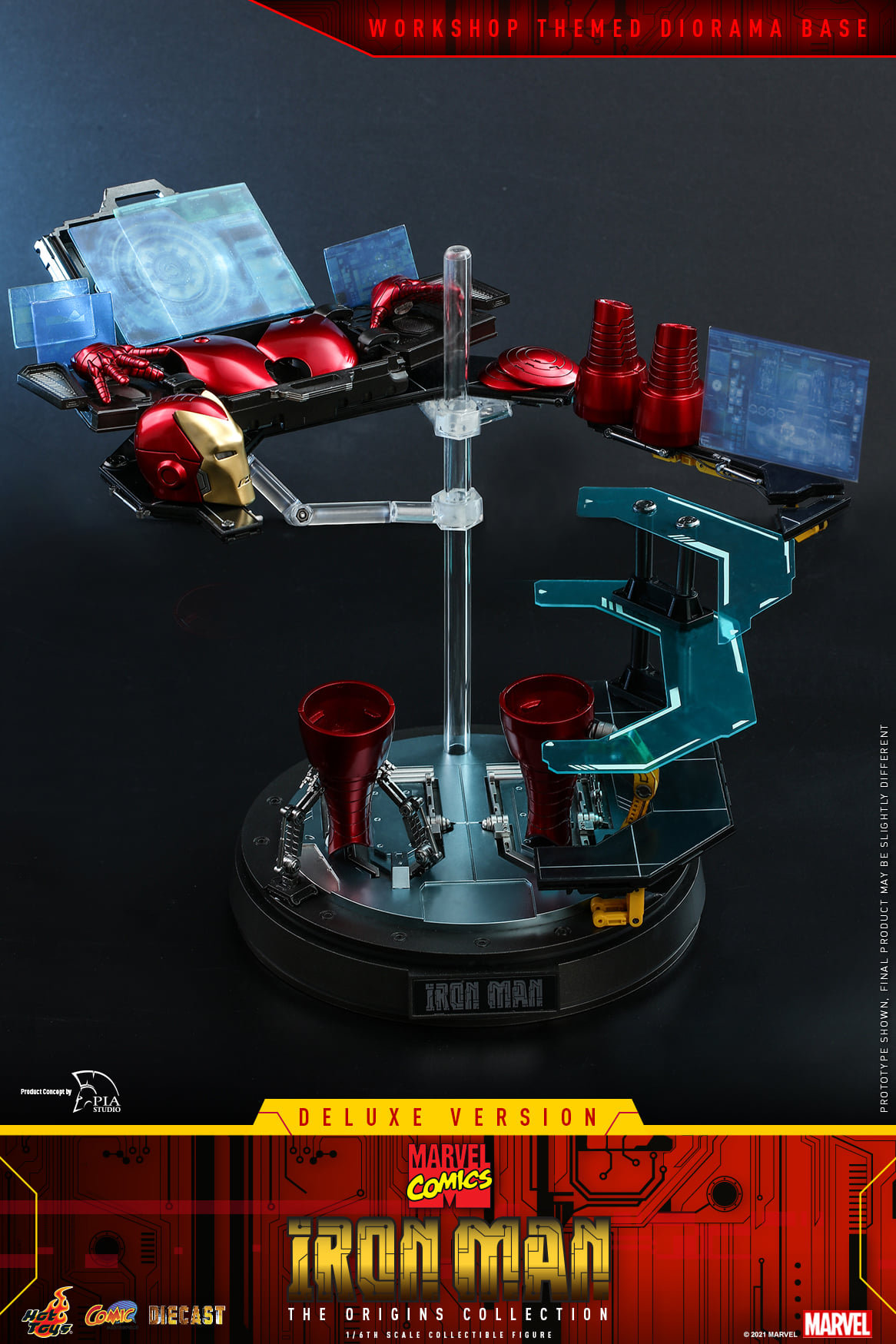 Hot Toys CMS08D38 1/6 Marvel Comics - Iron Man (Deluxe Version) [The Origins Collection]