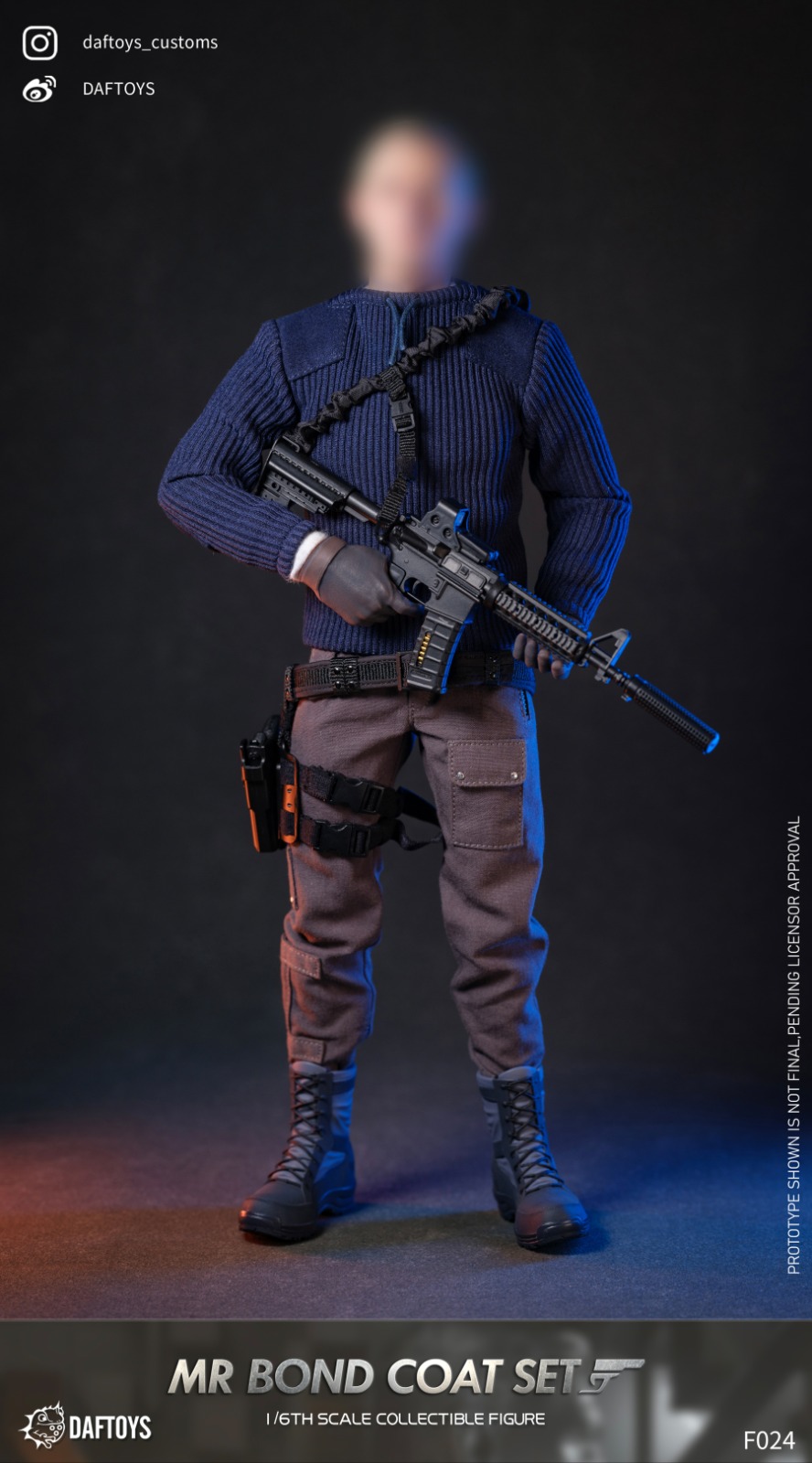 DAFTOYS F024 1/6 Mr. Bond Cost Set 007