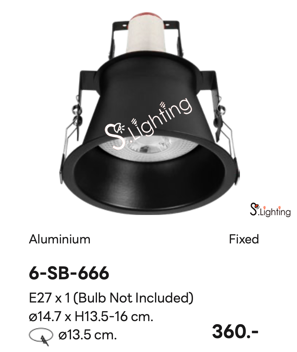 โคมไฟดาวไลท์ฝังฝ้า 6-SB-666