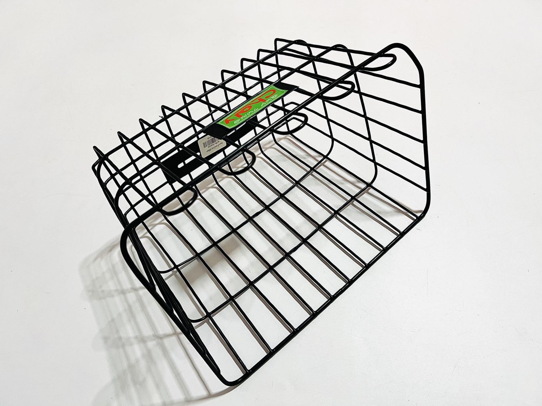 ตะกร้าหน้าชาลี แบบสกรีน สีดำ สีขาว A15