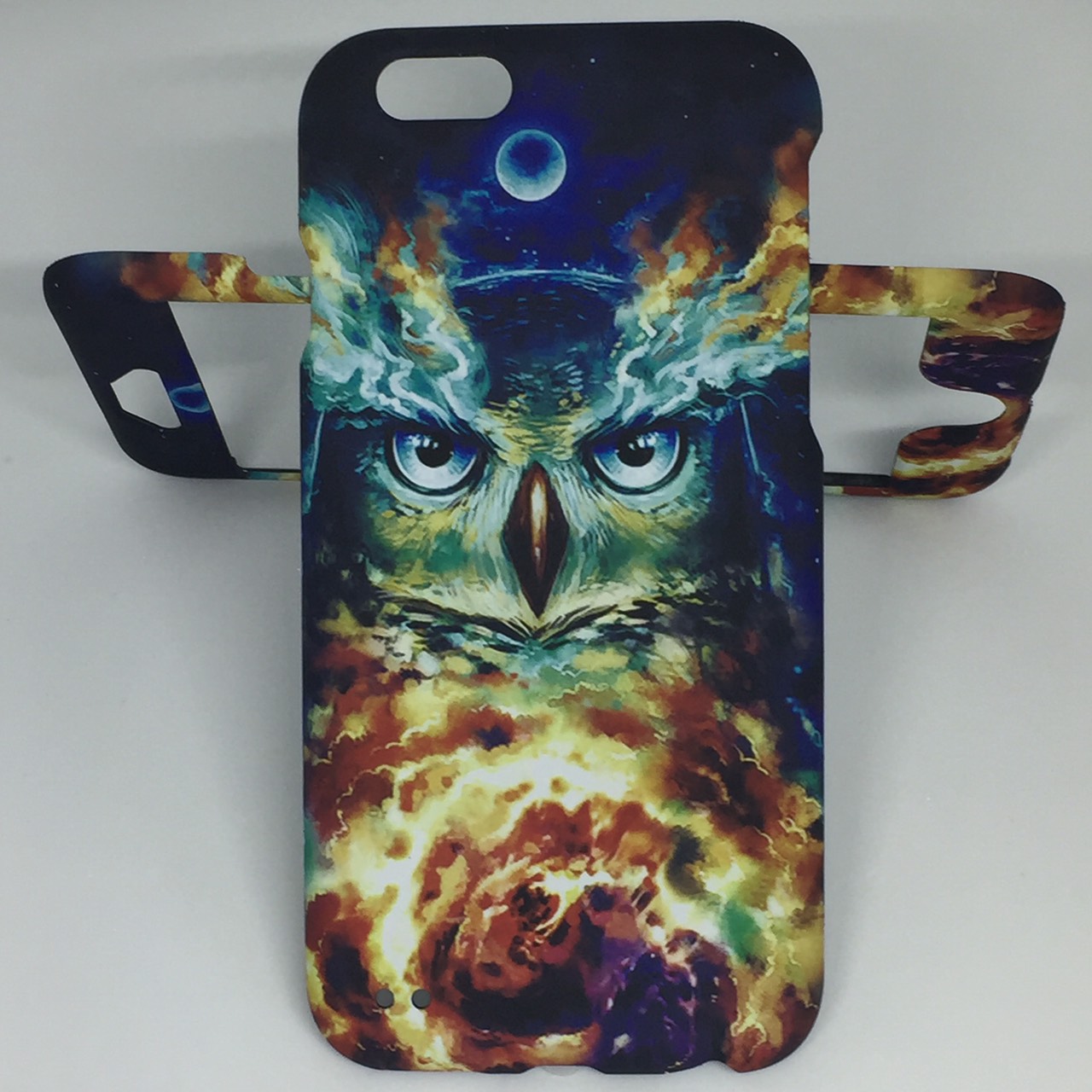 เคสคูทิส(Kutis)ไอโฟน6,6S(ลายนกในเปลวไฟ)มาใหม่ เคสประกบหน้า-หลัง เคสเรืองแสงเคสลายวินเทจ