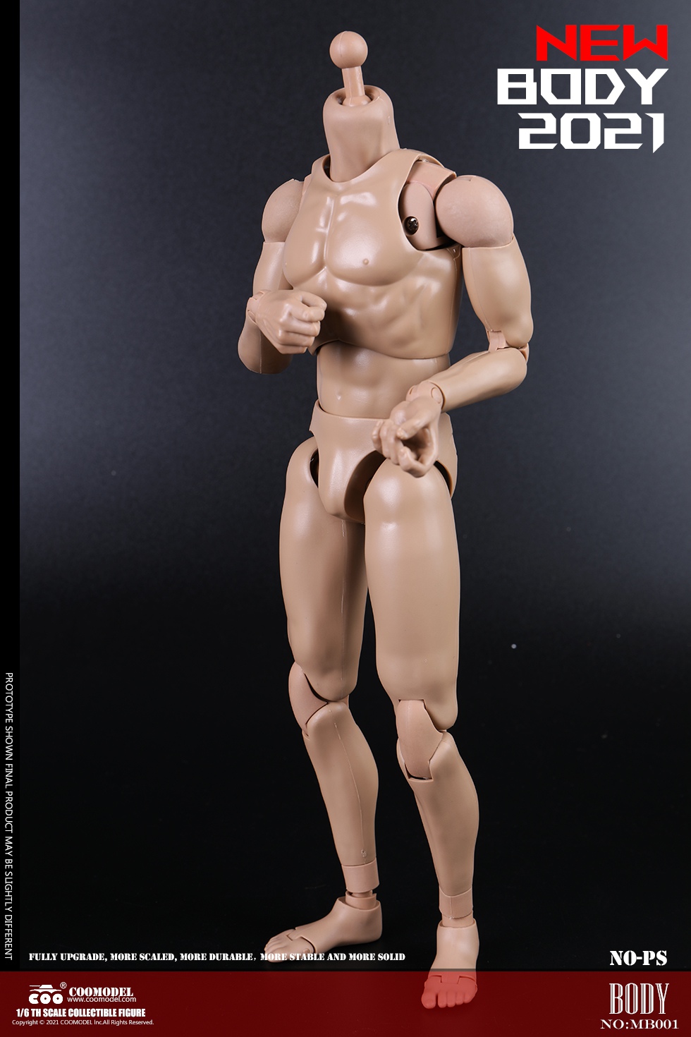 COOMODEL MB001-4 1/6 NEW TYPE MALE BODY